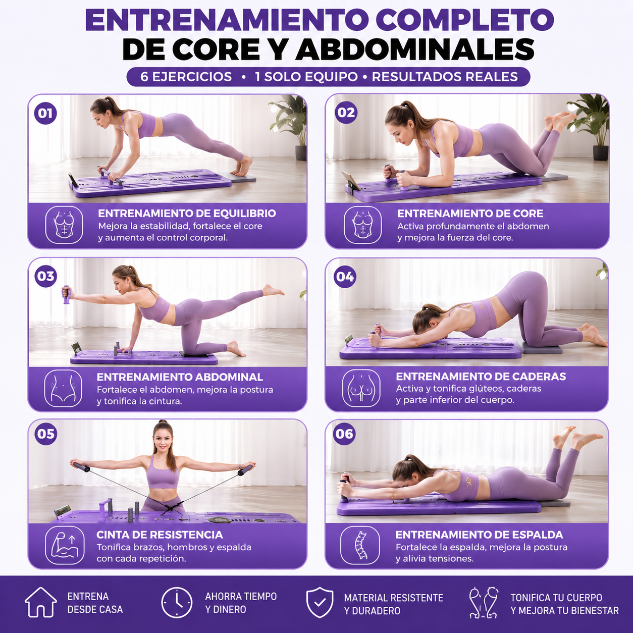 VitalCore™ | Tabla de Pilates Multifuncional